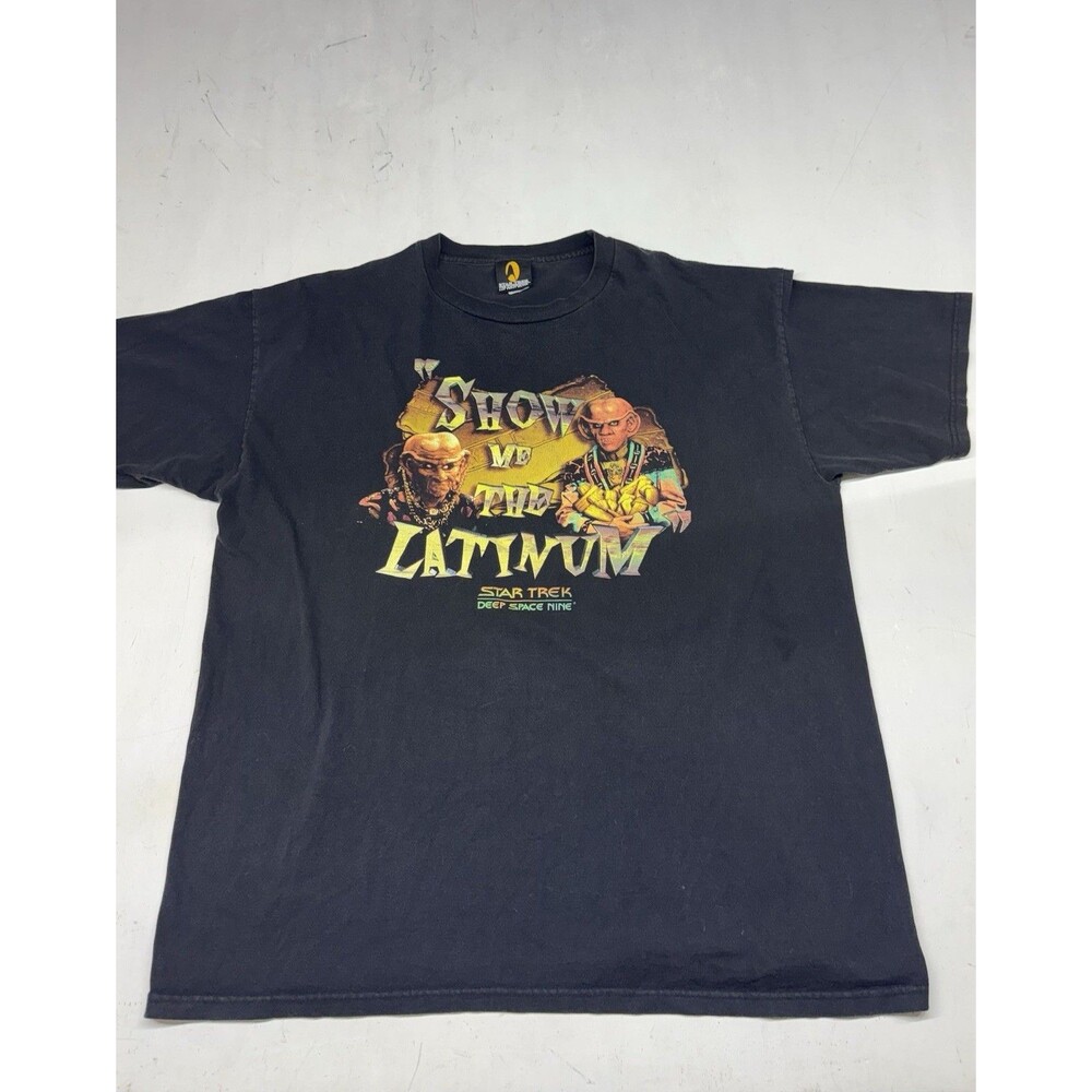 Star Trek Las Vegas “Show Me The Latinum” Short Sleeve Shirt Black Mens XXL 1997